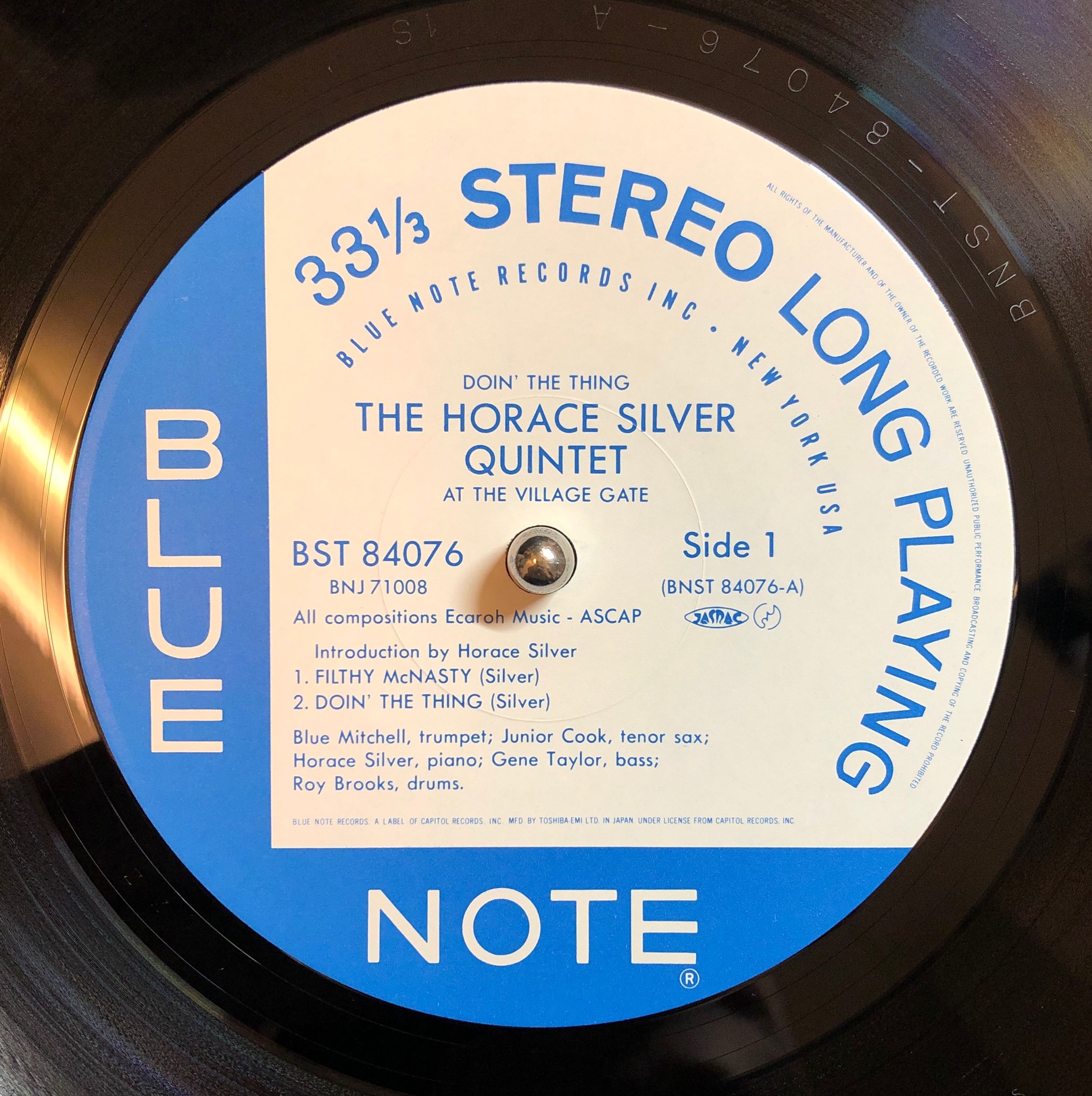 Horace Silver Quintet ‎– Doin' The Thing - At The Village Gate