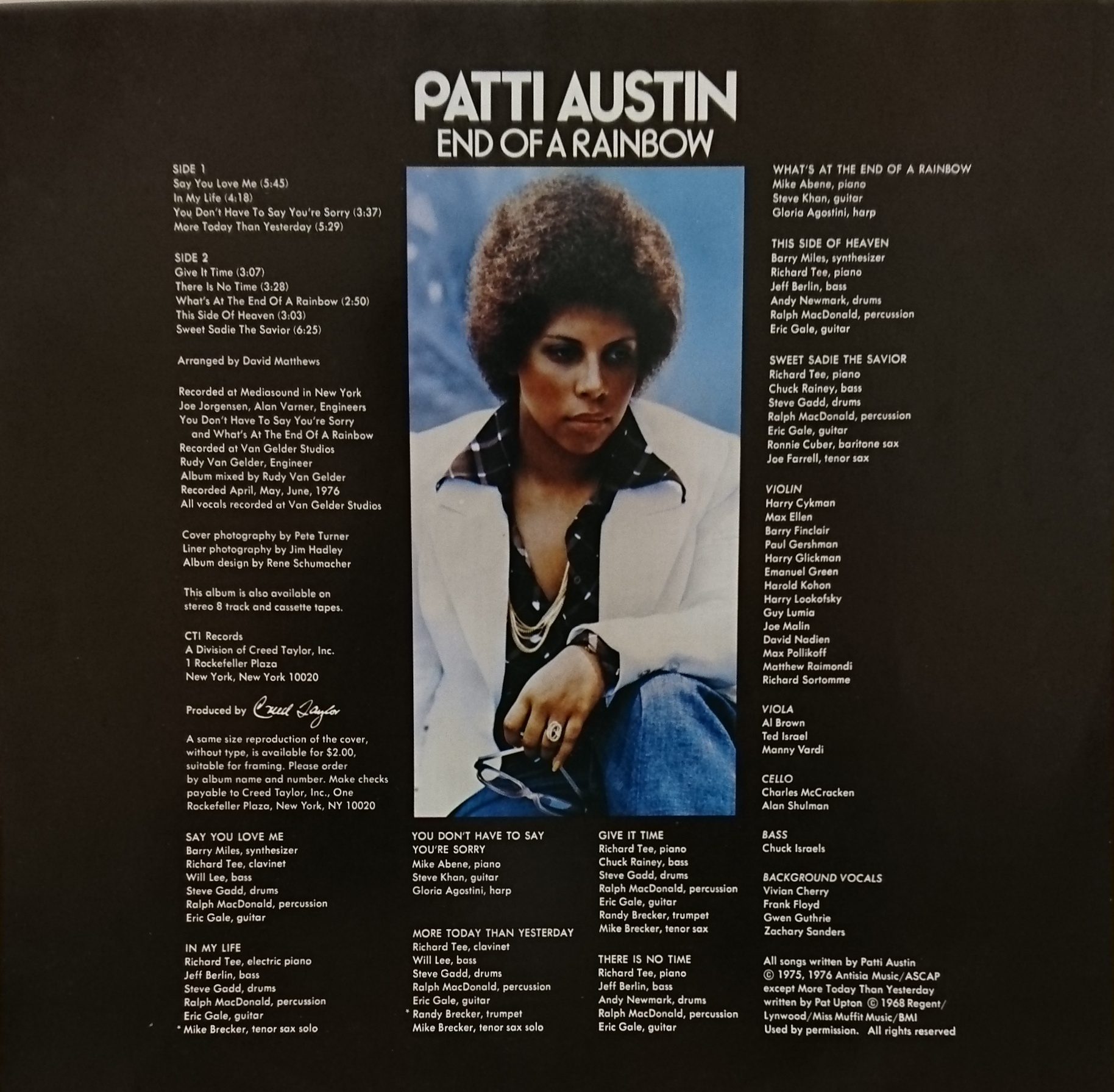 ジャズ、ロック、ソウルなどのアナログレコード販売「akaru records（アカル・レコーズ）」Patti Austin / End Of A Rainbow