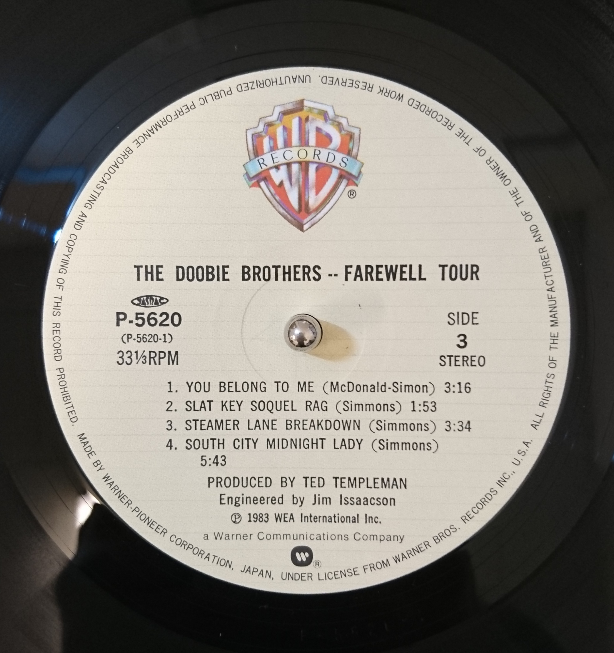 The Doobie Brothers / Farewell Tour （ドゥービーブラザーズ／フェアウェルツアー） |  中古レコード通販・買取のアカル・レコーズ