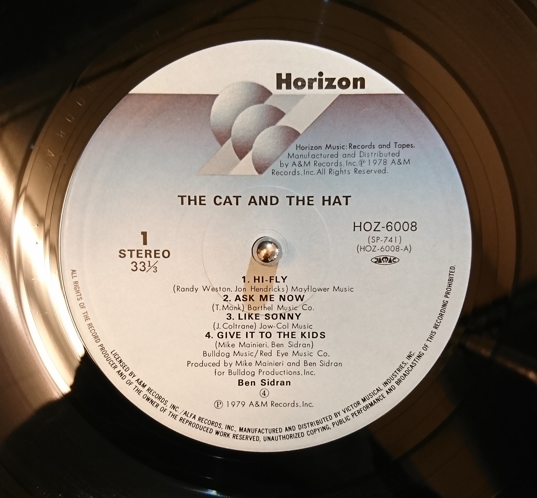 Ben Sidran ‎– The Cat And The Hat | 中古レコード通販・買取のアカル 
