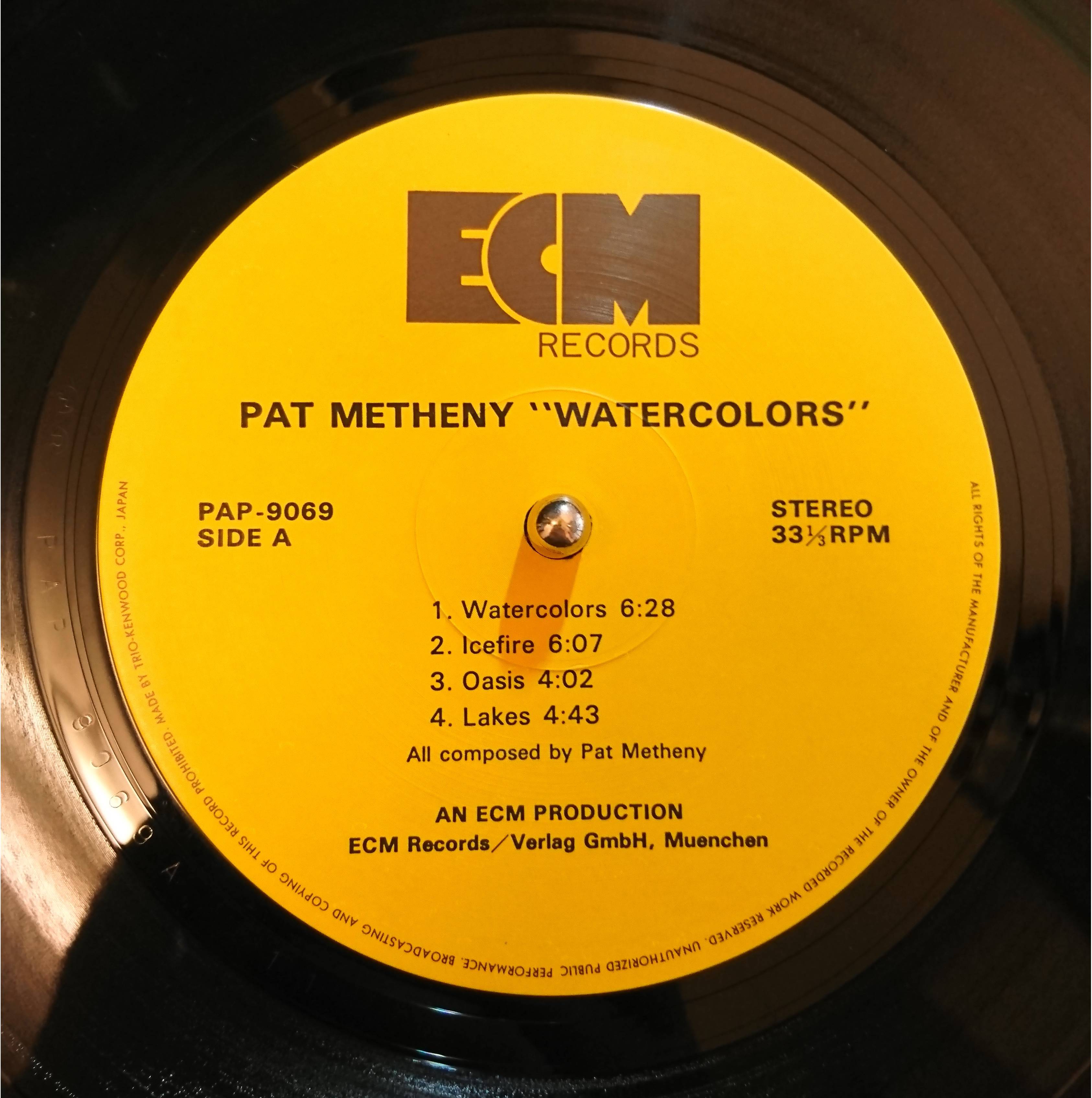 Pat Metheny ‎– Watercolors | 中古レコード通販・買取のアカル・レコーズ