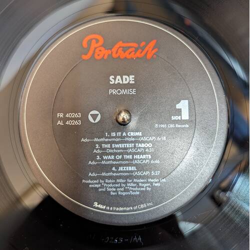 シャーデー SADE / プロミス PROMISE (LP) - HIP TANK RECORDS